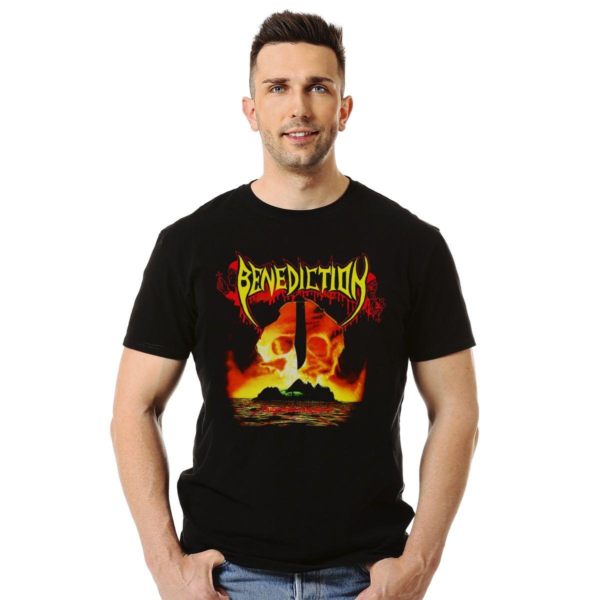 BENEDICTION SUBCONSCIOUS TERROR POLERA MANGA CORTA HOMBRE-2