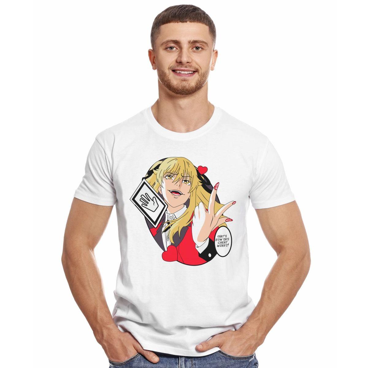 KAKEGURUI MARY CARTAS CHEAT POLERA MANGA CORTA HOMBRE-2