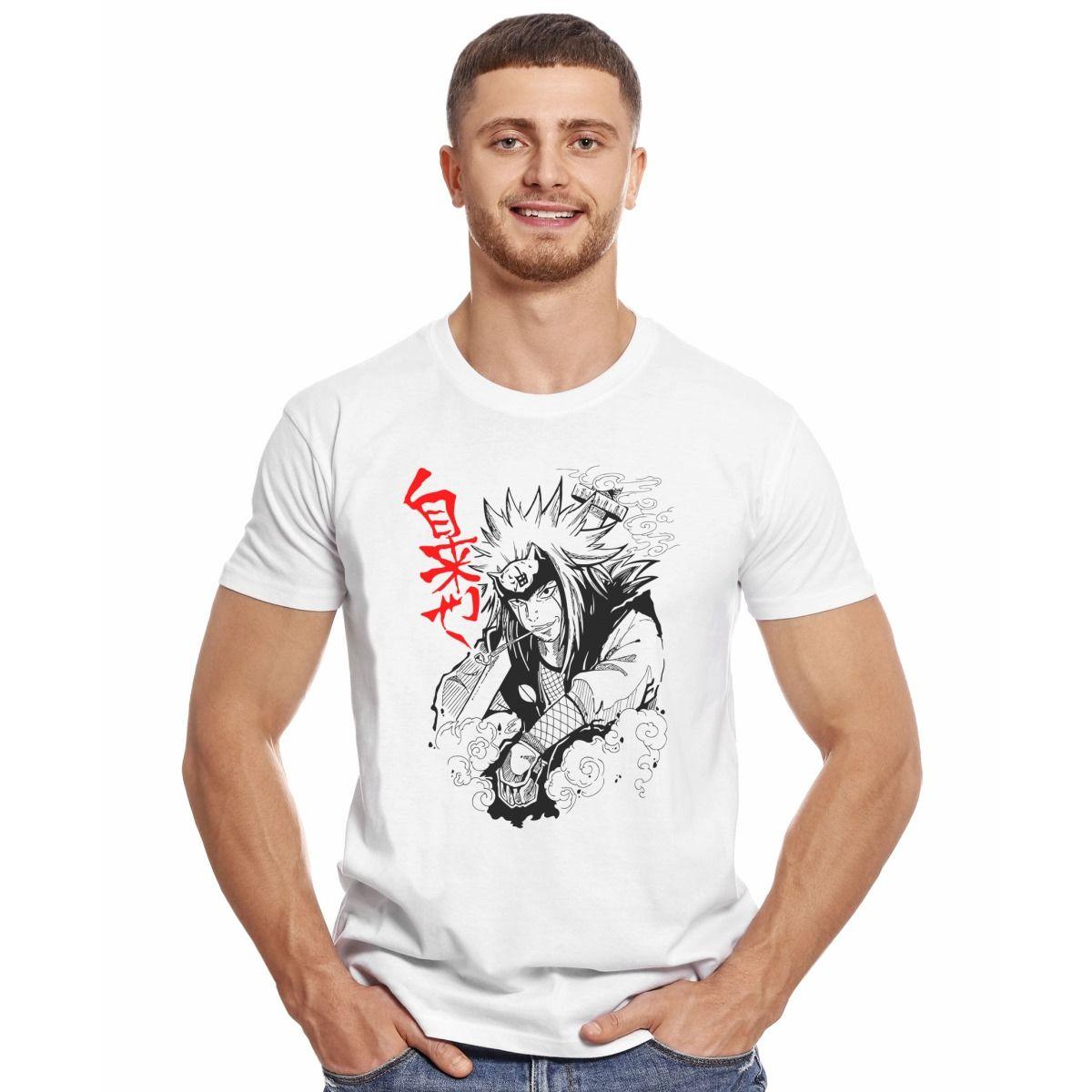 NARUTO JIRAIYA STENCIL POLERA MANGA CORTA HOMBRE-2