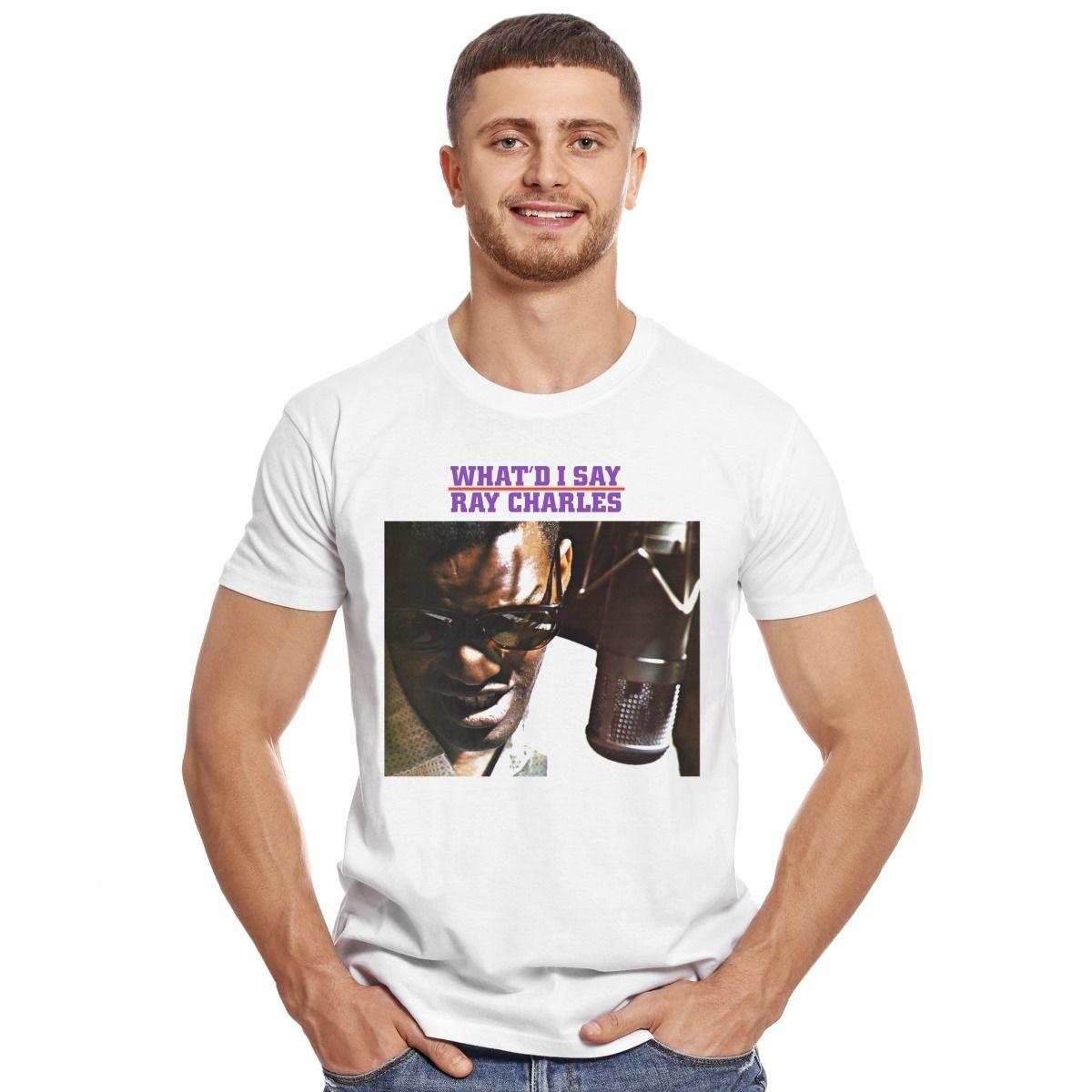 RAY CHARLES WHAT'D I SAY POLERA MANGA CORTA HOMBRE-2