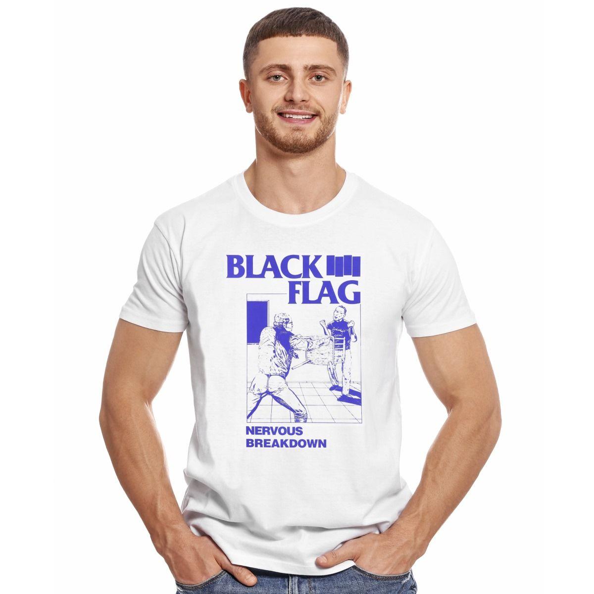 BLACK FLAG NERVOUS BREAKDOWN POLERA MANGA CORTA HOMBRE-2