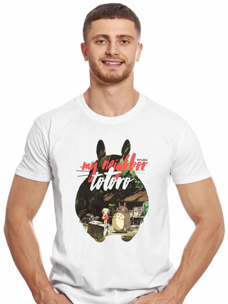 MI VECINO TOTORO POSTER POLERA MANGA CORTA HOMBRE-0