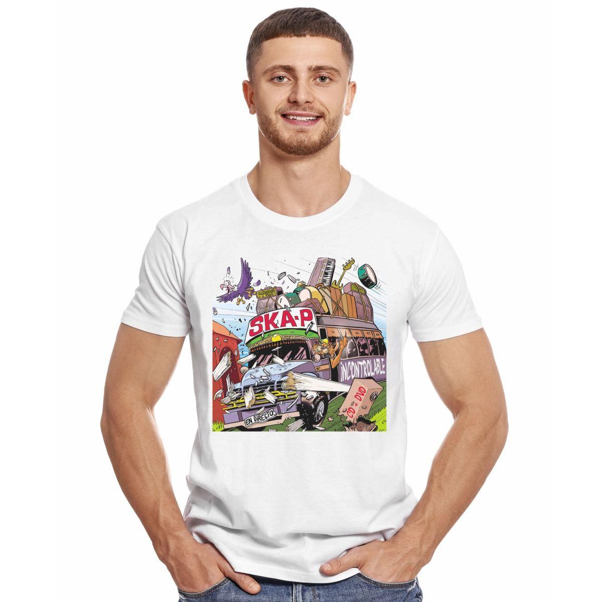 SKA-P INCONTROLABLE EN DIRECTO POLERA MANGA CORTA HOMBRE-2