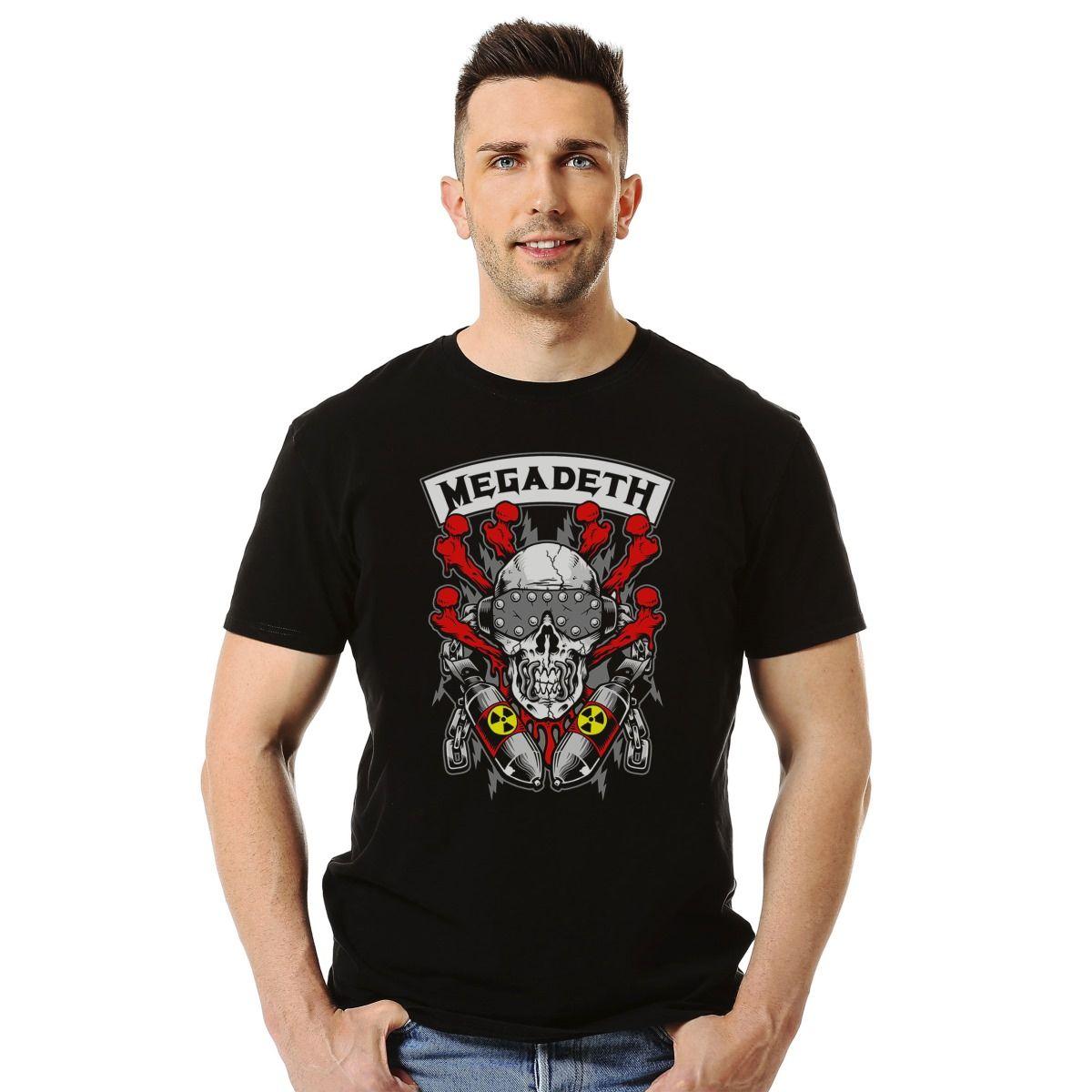 MEGADETH SKULL BOMBS CARTOON POLERA MANGA CORTA HOMBRE-2