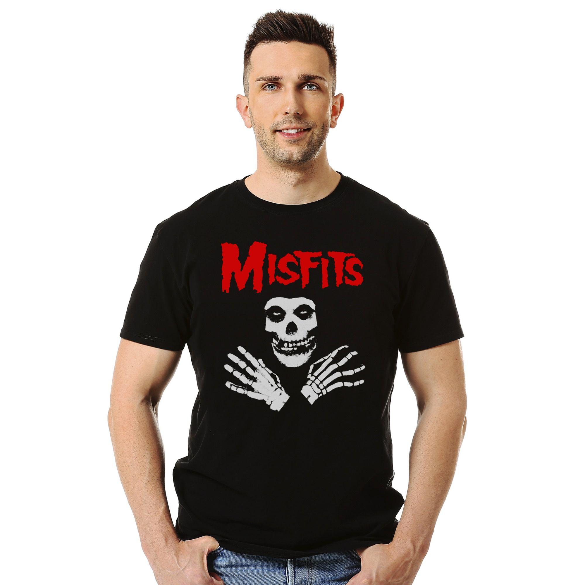 Polera Misfits Skull And Hands-1