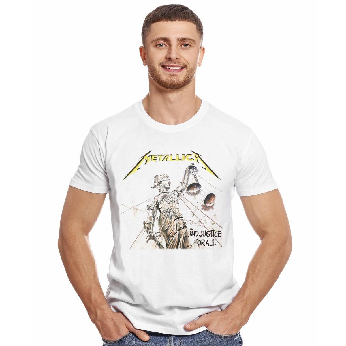 METALLICA AND JUSTICE FOR ALL POLERA MANGA CORTA HOMBRE-2