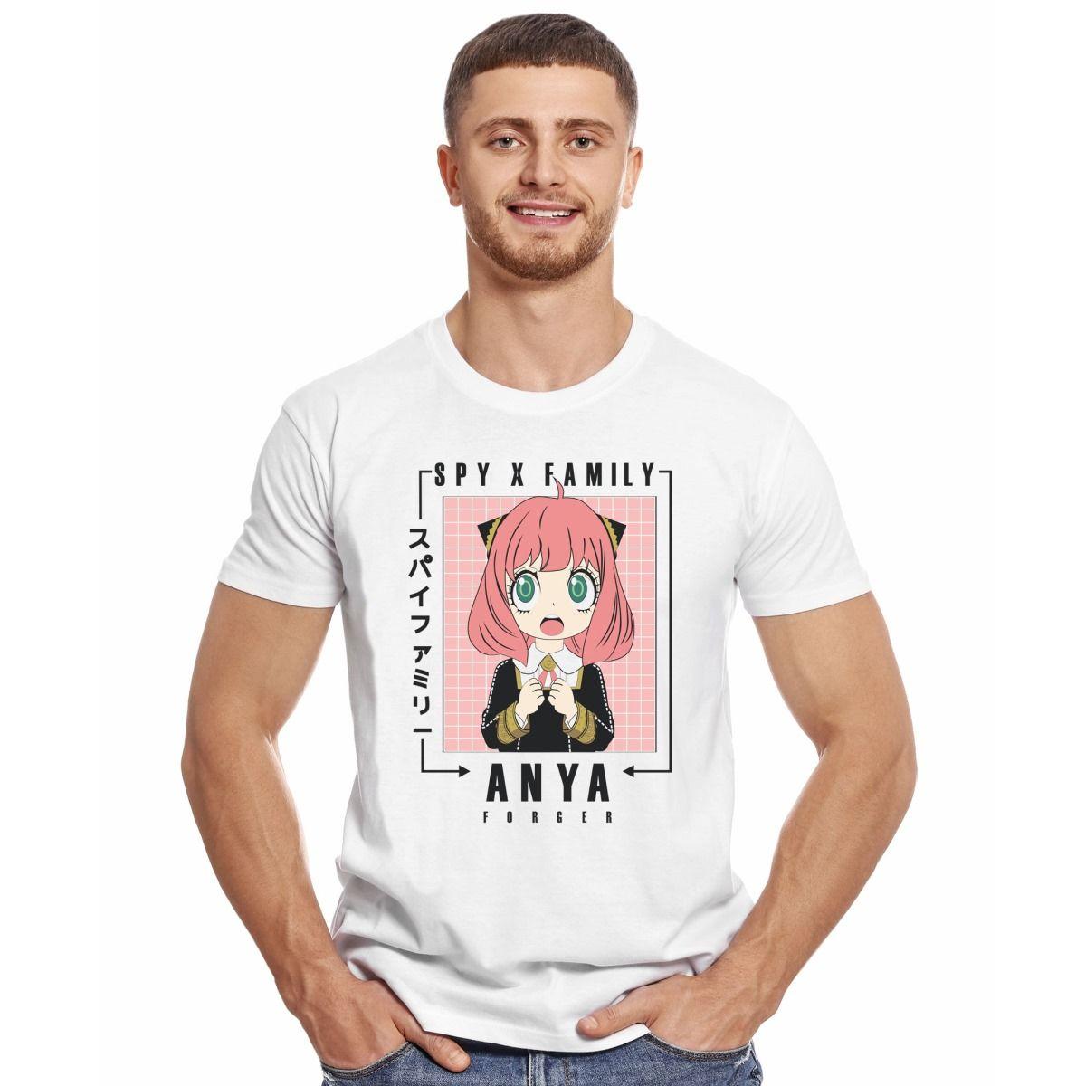 SPY X FAMILY ANYA FORGER LETRAS JAPONESAS POLERA MANGA CORTA HOMBRE-2