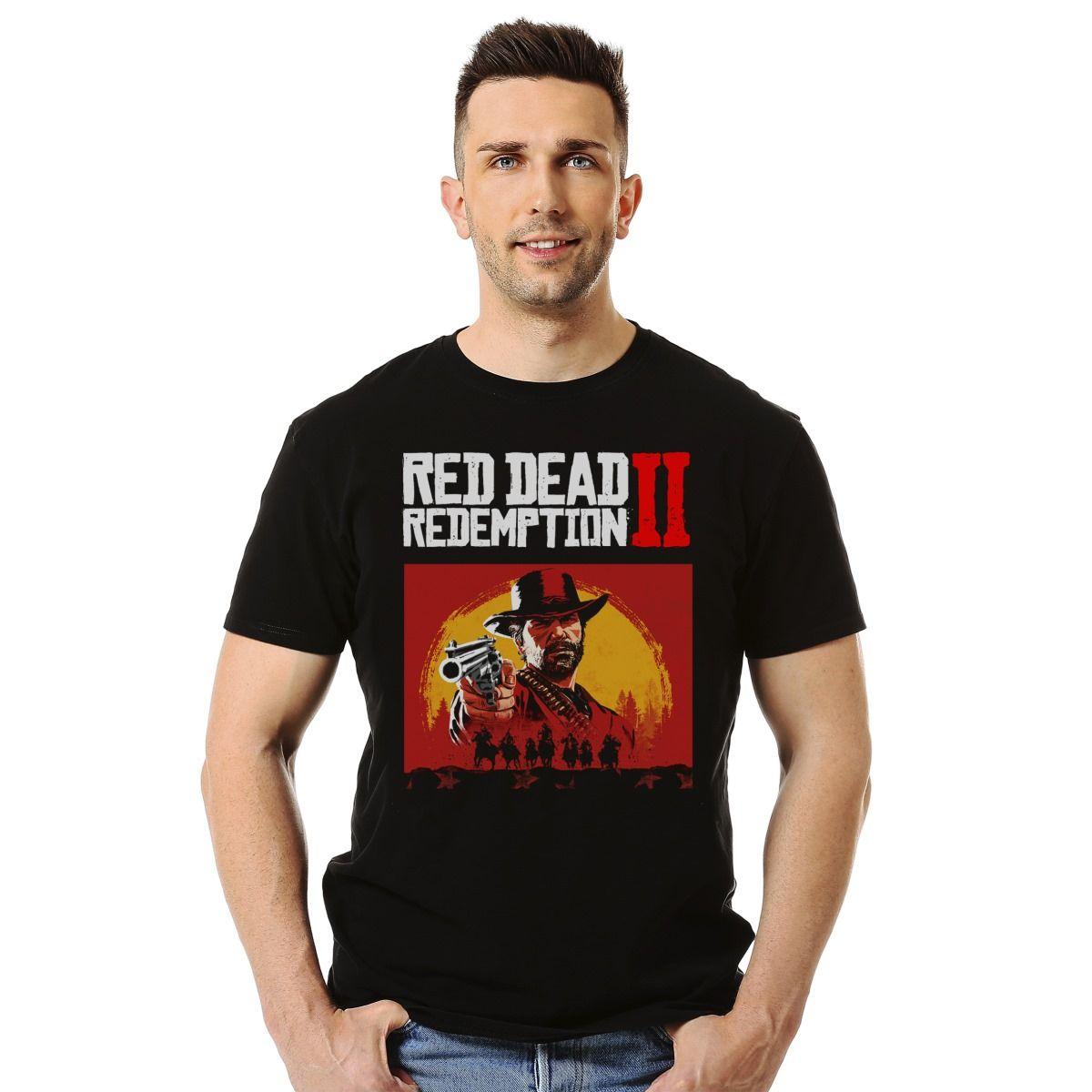 RED DEAD REDEMPTION 2 POLERA MANGA CORTA HOMBRE-2