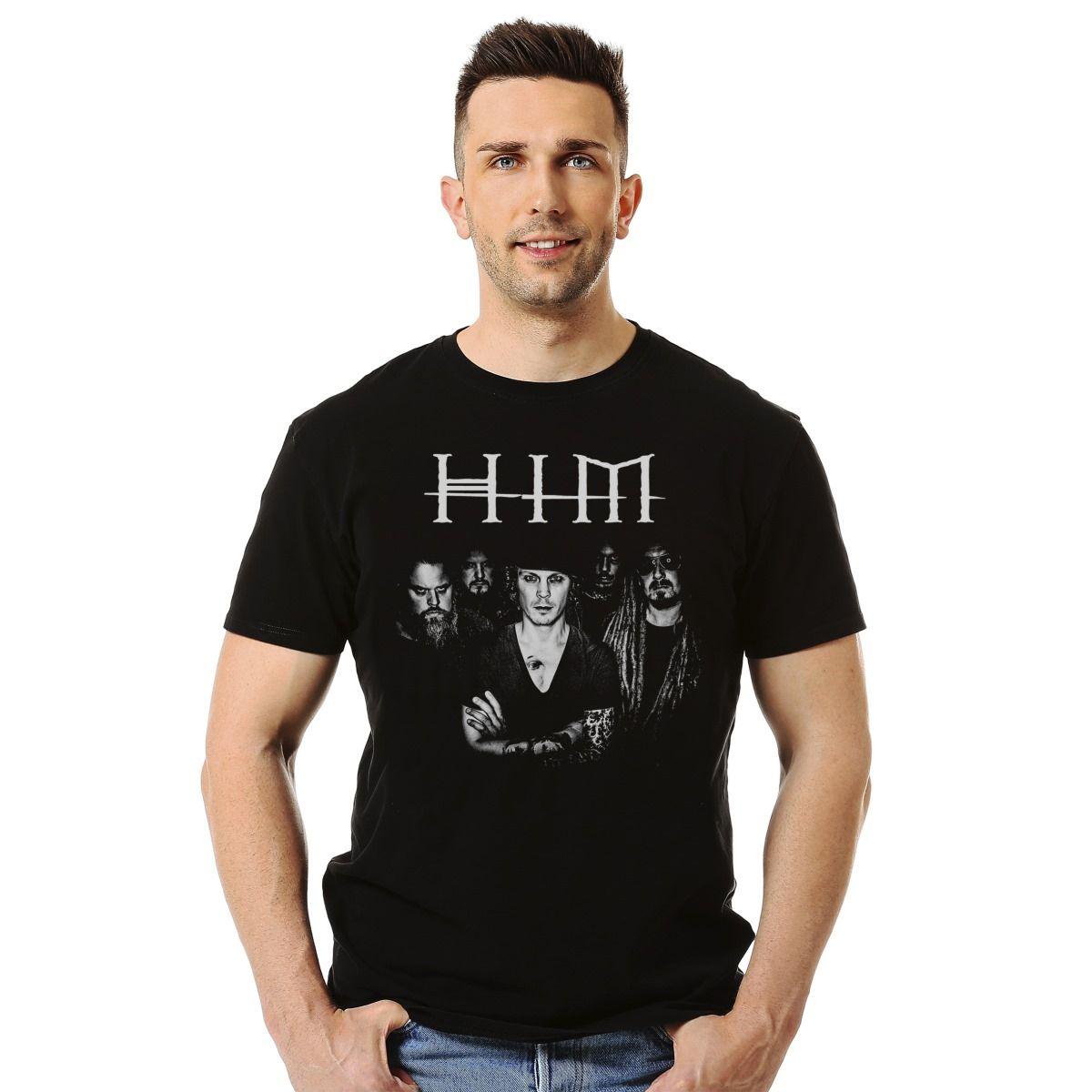 HIM BAND PHOTO POLERA MANGA CORTA HOMBRE-2