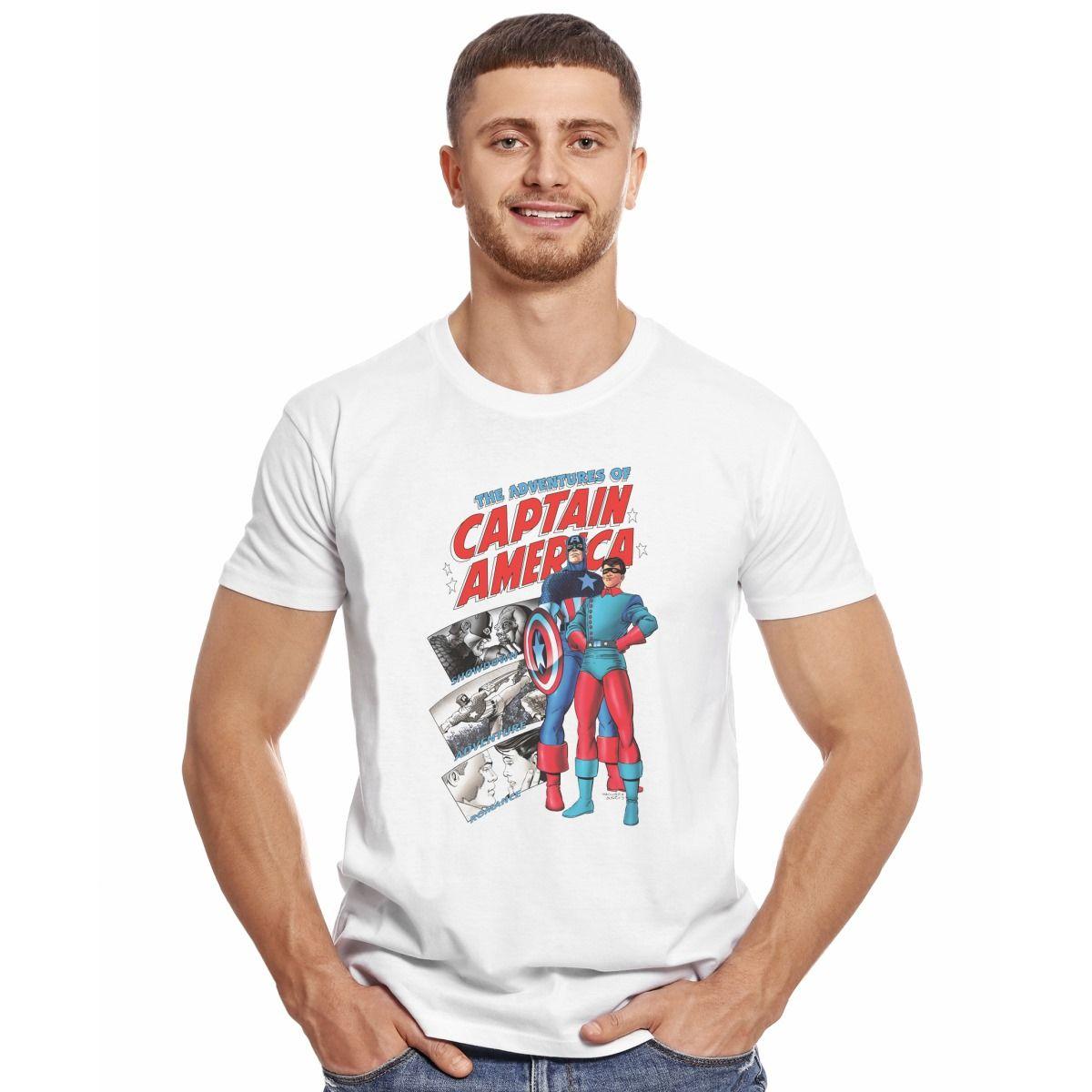 CAPITAN AMERICA SHOWDOWN ADVENTURE ROMANCE POLERA MANGA CORTA HOMBRE-2