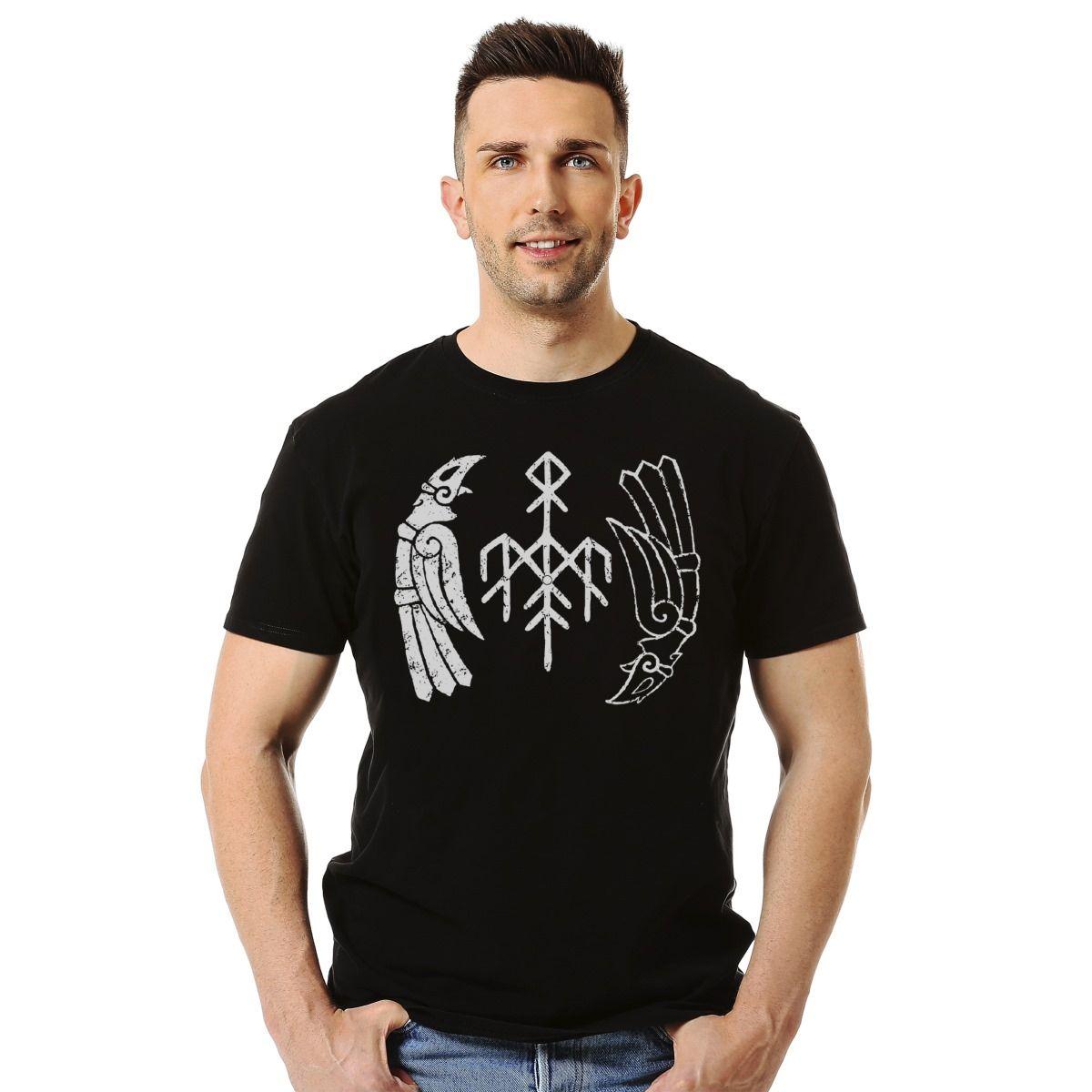 Polera Wardruna Logo Birds Metal-2