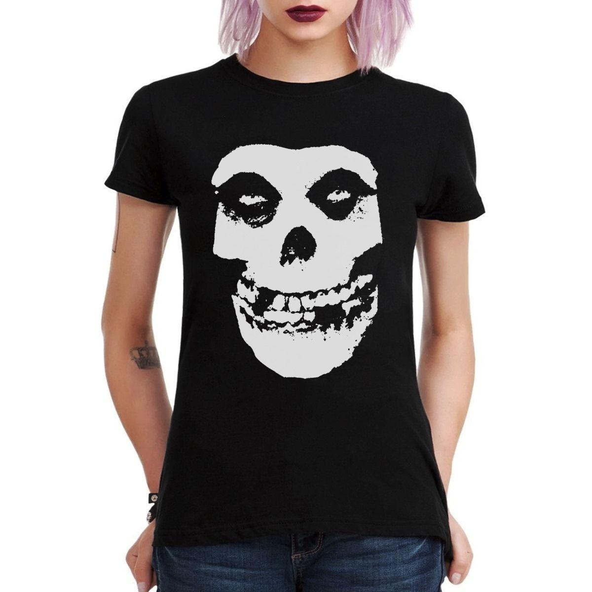 MISFITS CALAVERA CLASICA POLERA MUJER-2