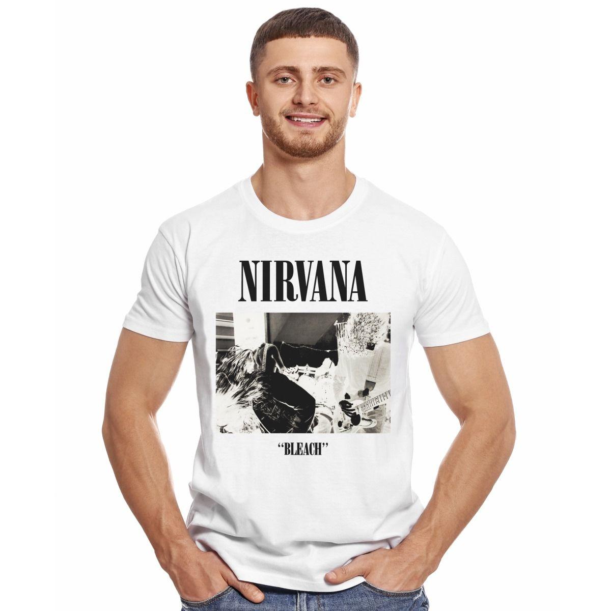 NIRVANA BLEACH POLERA MANGA CORTA HOMBRE-2