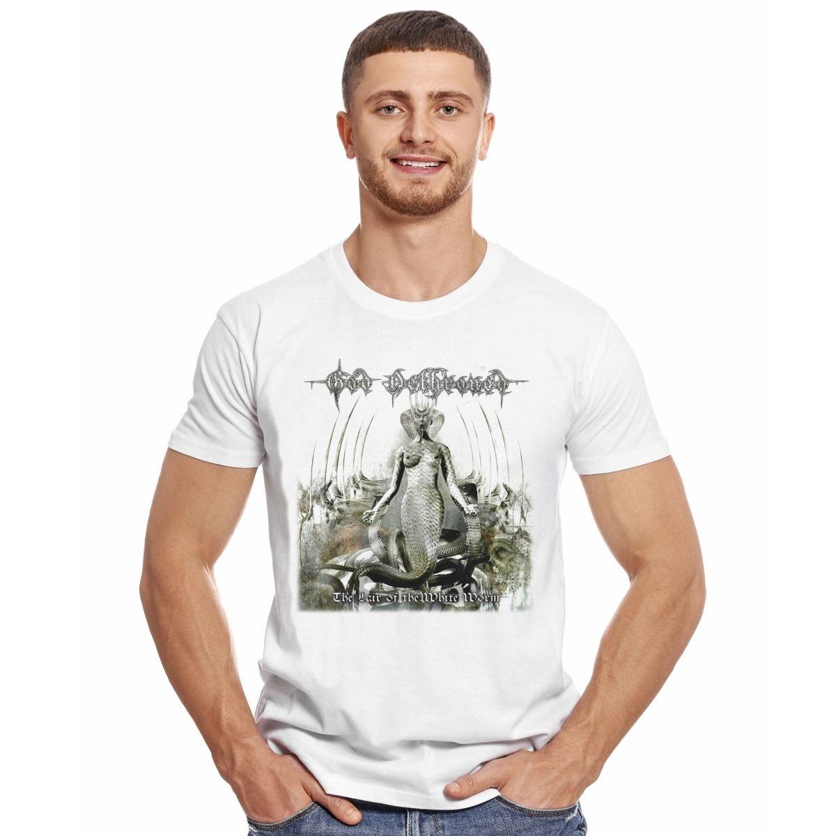 GOD DETHRONED THE LAIR OF THE WHITE WORM POLERA MANGA CORTA HOMBRE-2