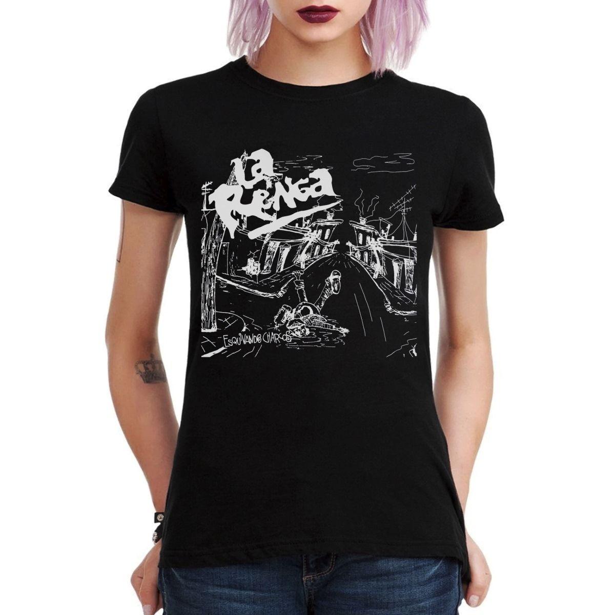 LA RENGA ESQUIVANDO CHARCOS NEGRA POLERA MUJER-2