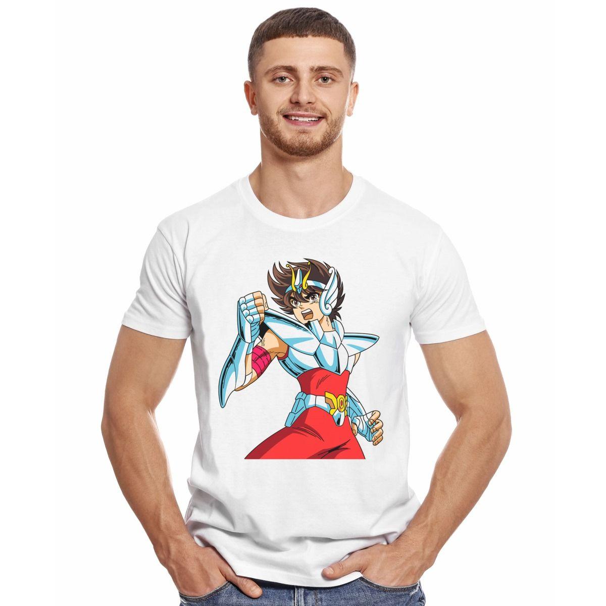 CABALLEROS DEL ZODIACO SEIYA DE PEGASO POLERA MANGA CORTA HOMBRE-2