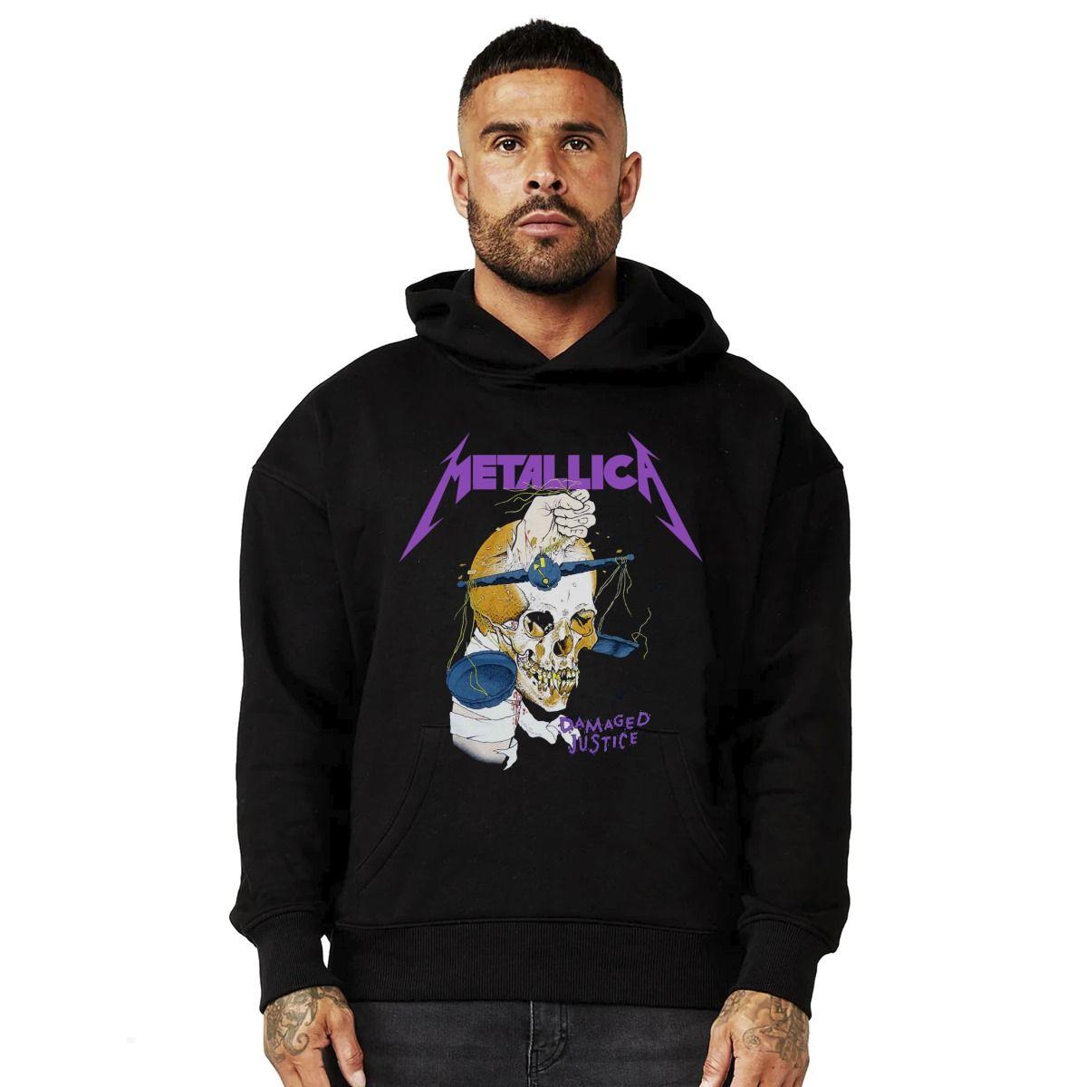 METALLICA DAMAGED JUSTICE POLERON CANGURO-0