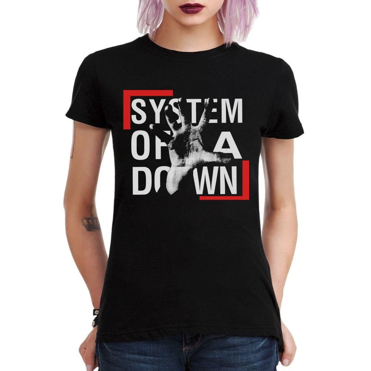 SYSTEM OF A DOWN LOGO POLERA MUJER-2