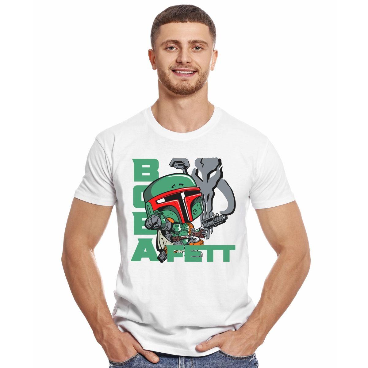 BOBA FETT PEQUEÑO POLERA MANGA CORTA HOMBRE-2