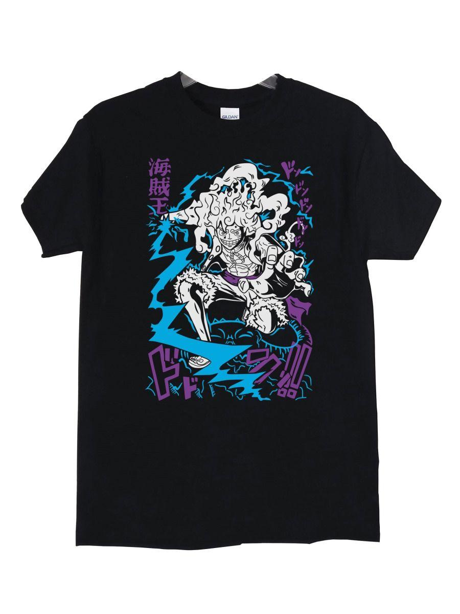 ONE PIECE SUN GOD NIKA LUFFY POLERA MANGA CORTA HOMBRE-1