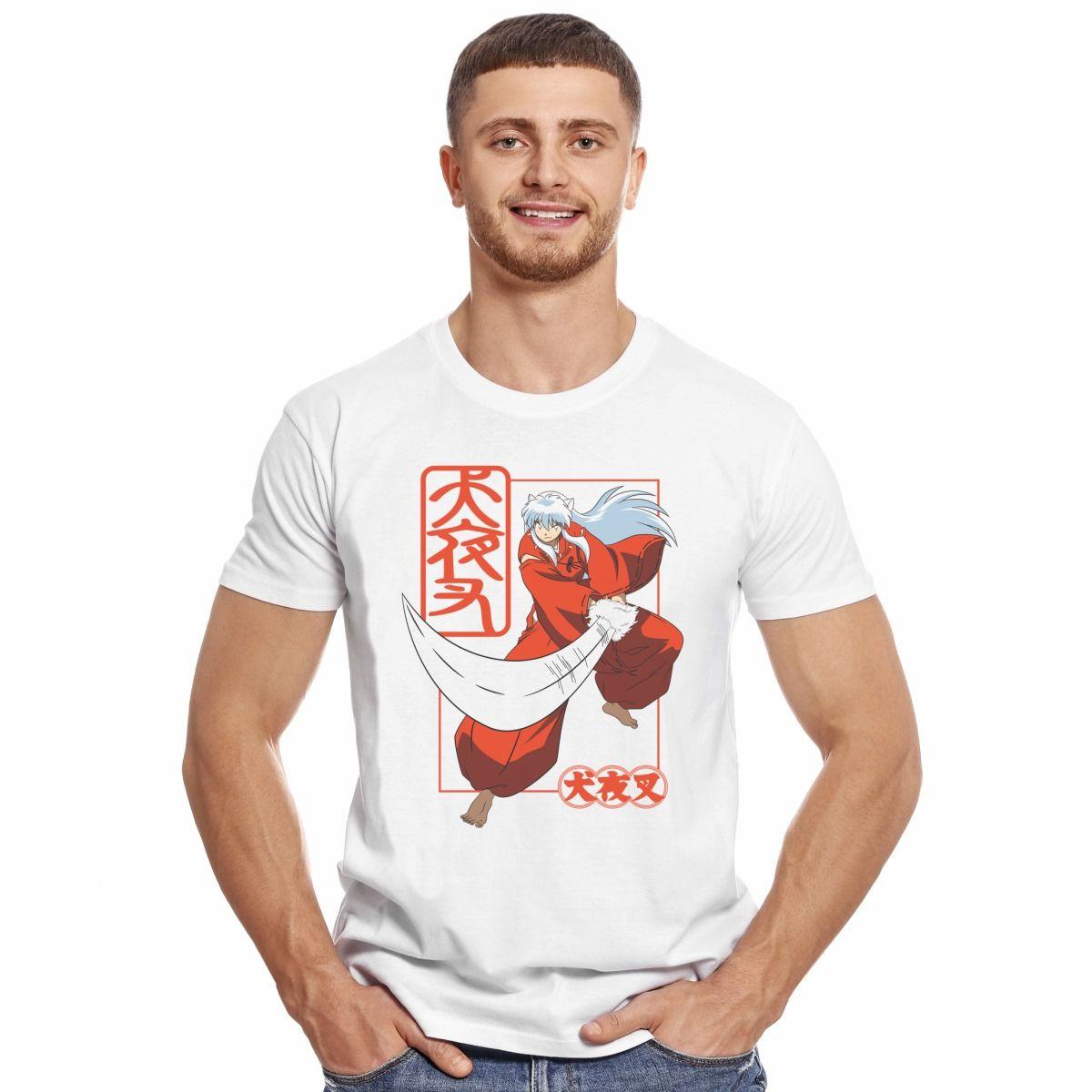 INUYASHA ESPADA POLERA MANGA CORTA HOMBRE-2