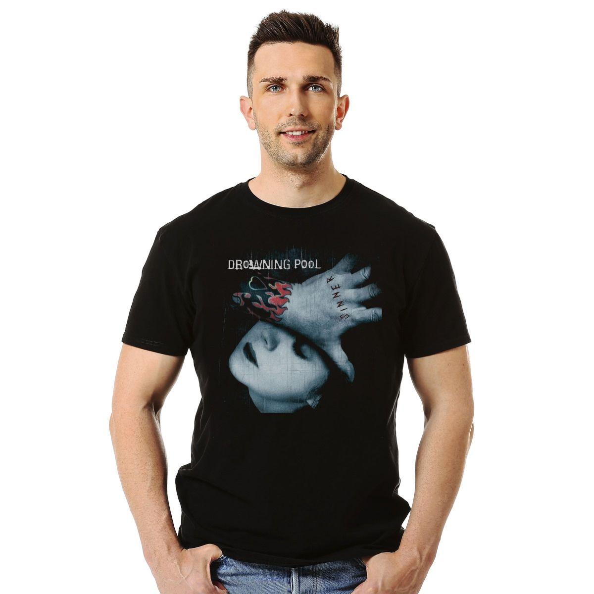 DROWNING POOL SINNER POLERA MANGA CORTA HOMBRE-2