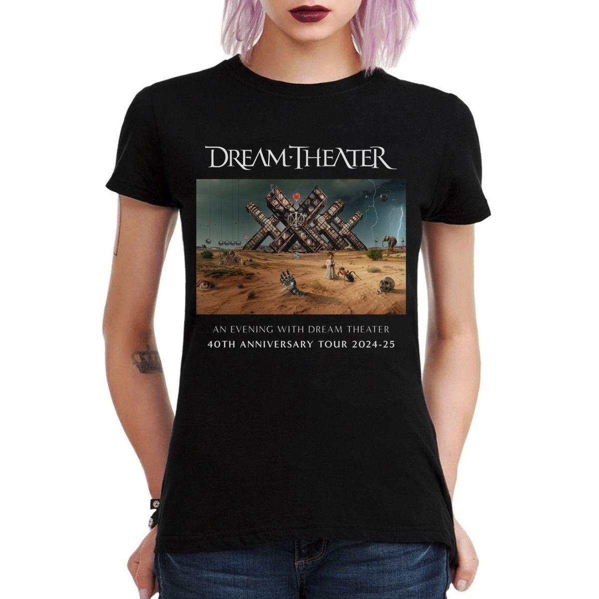 DREAM THEATER TOUR 2024 AN EVENING WITH DREAM THEATER 40TH ANNIVERSARY POLERA MUJER-2