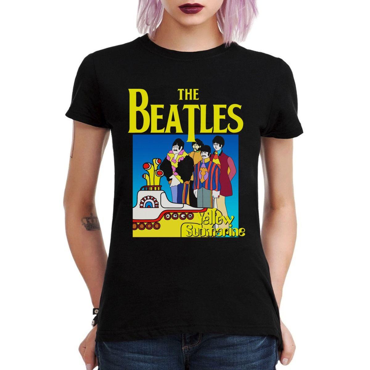 THE BEATLES YELLOW SUBMARINE LINEUP POLERA MUJER-2
