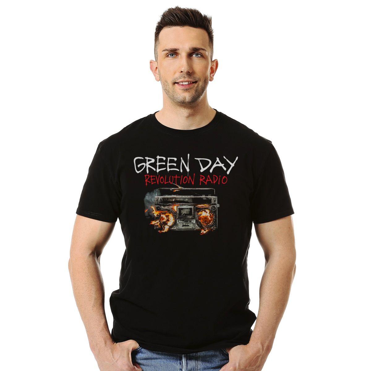 GREEN DAY REVOLUTION RADIO POLERA MANGA CORTA HOMBRE-2