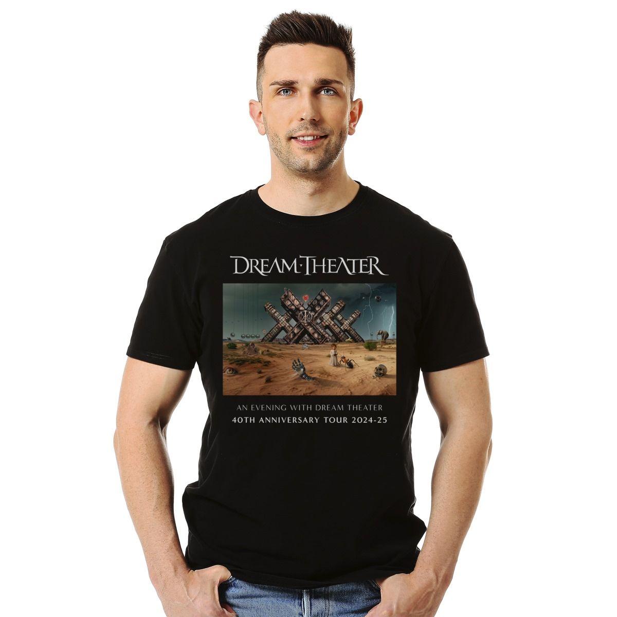 DREAM THEATER TOUR 2024 AN EVENING WITH DREAM THEATER 40TH ANNIVERSARY POLERA MANGA CORTA HOMBRE-2