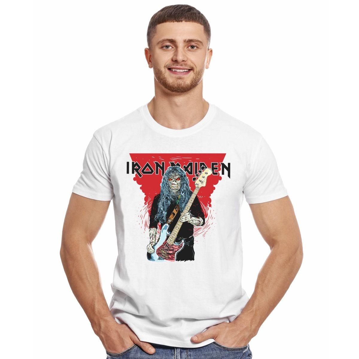 IRON MAIDEN EDDIE STEVE HARRIS COMIC POLERA MANGA CORTA HOMBRE-2