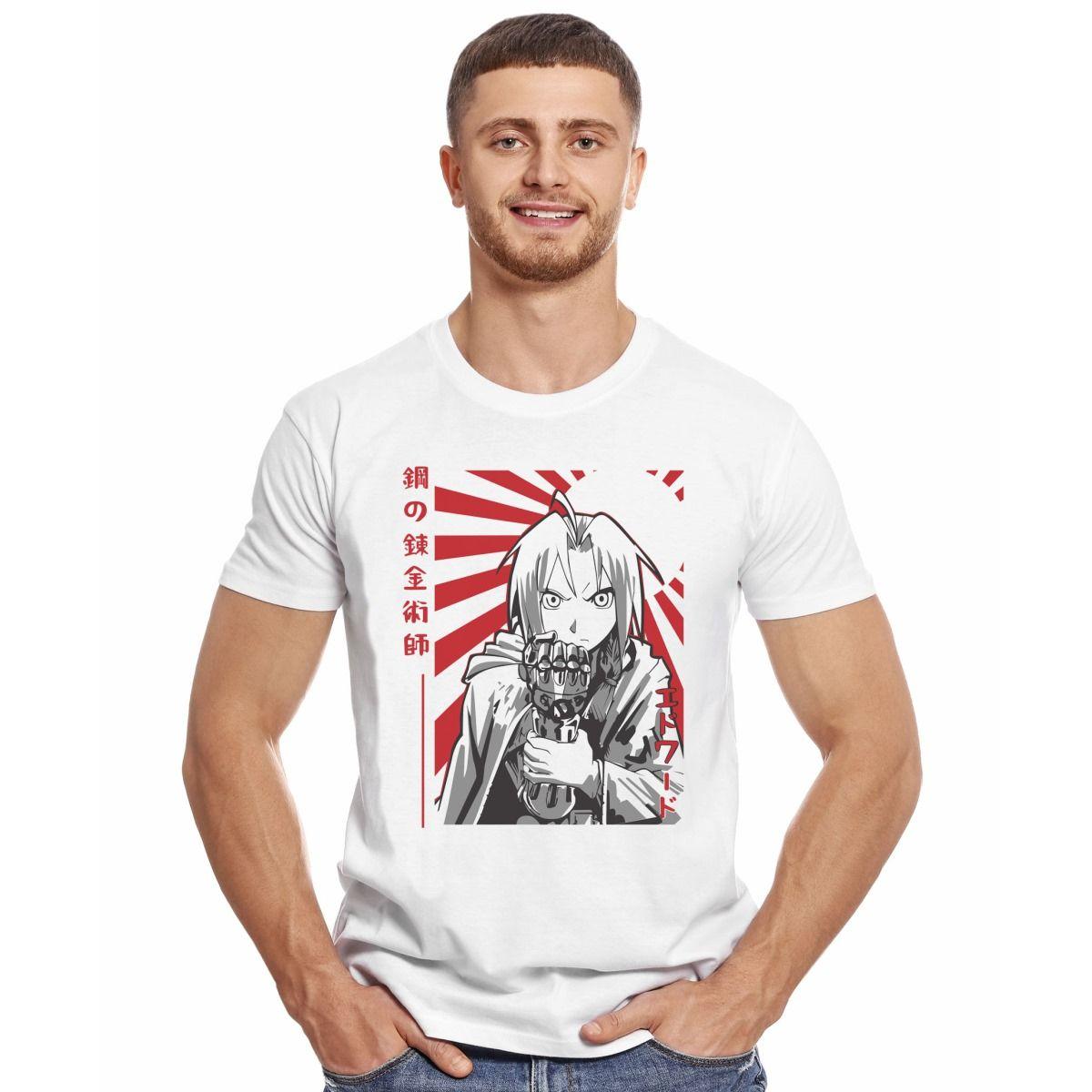 FULLMETAL ALCHEMIST EDWARD ELRIC PUÑO POLERA MANGA CORTA HOMBRE-2