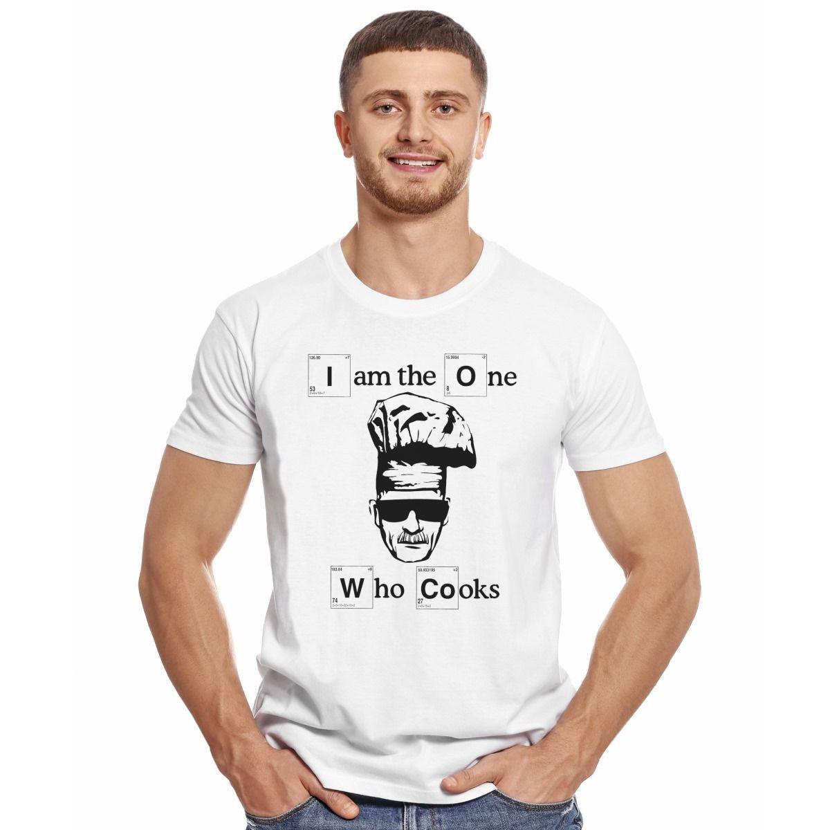 BREAKING BAD I AM THE ONE WHO COOKS POLERA MANGA CORTA HOMBRE-2
