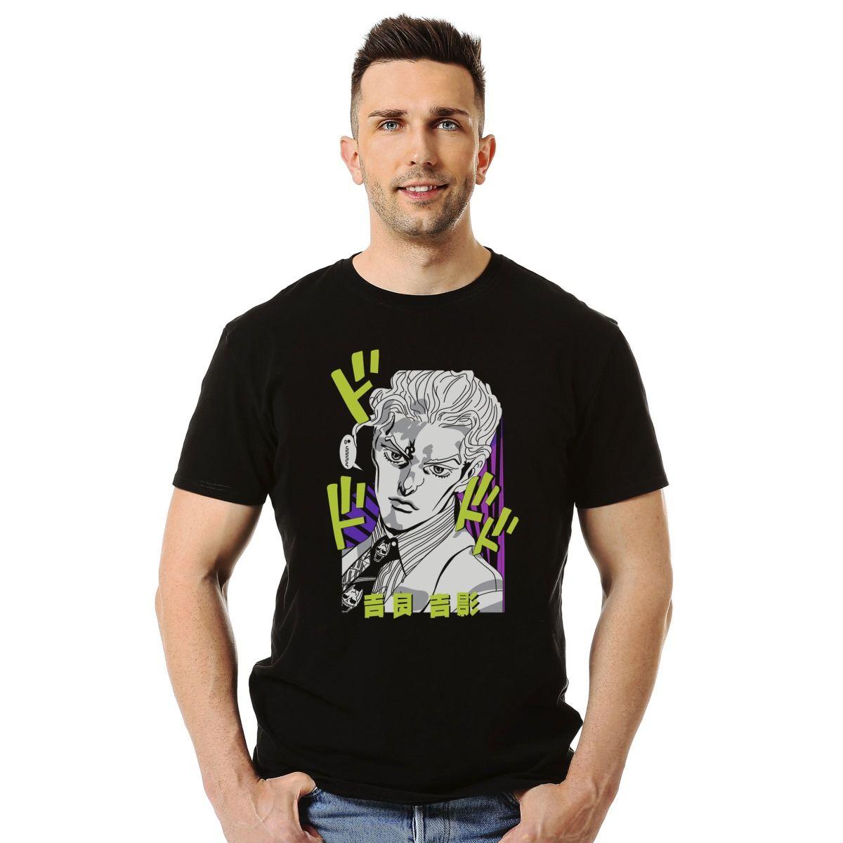 JOJO'S BIZARRE ADVENTURE CARA COLORES POLERA MANGA CORTA HOMBRE-2