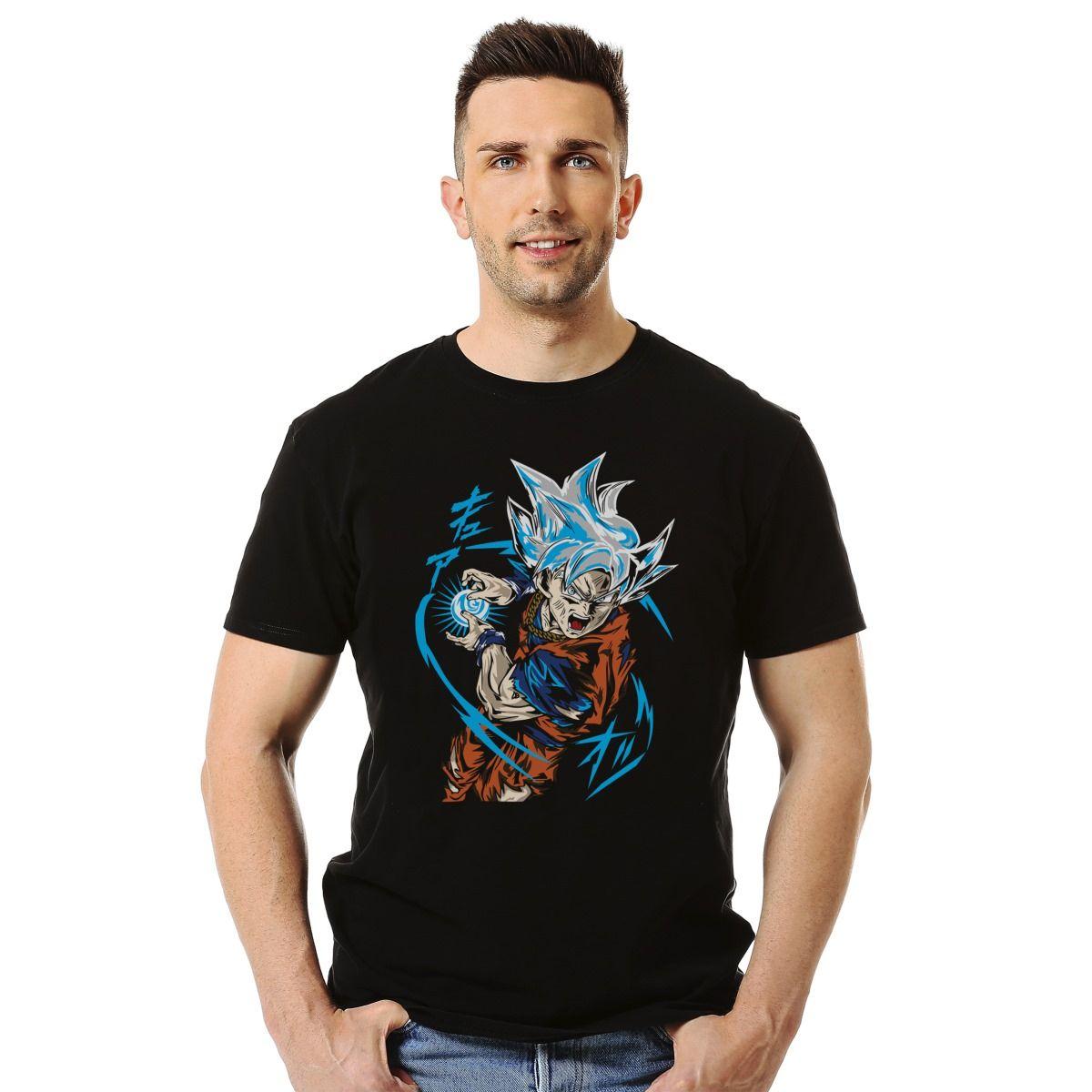DRAGON BALL Z GOKU KAME HAME HA FRONTAL POLERA MANGA CORTA HOMBRE-2