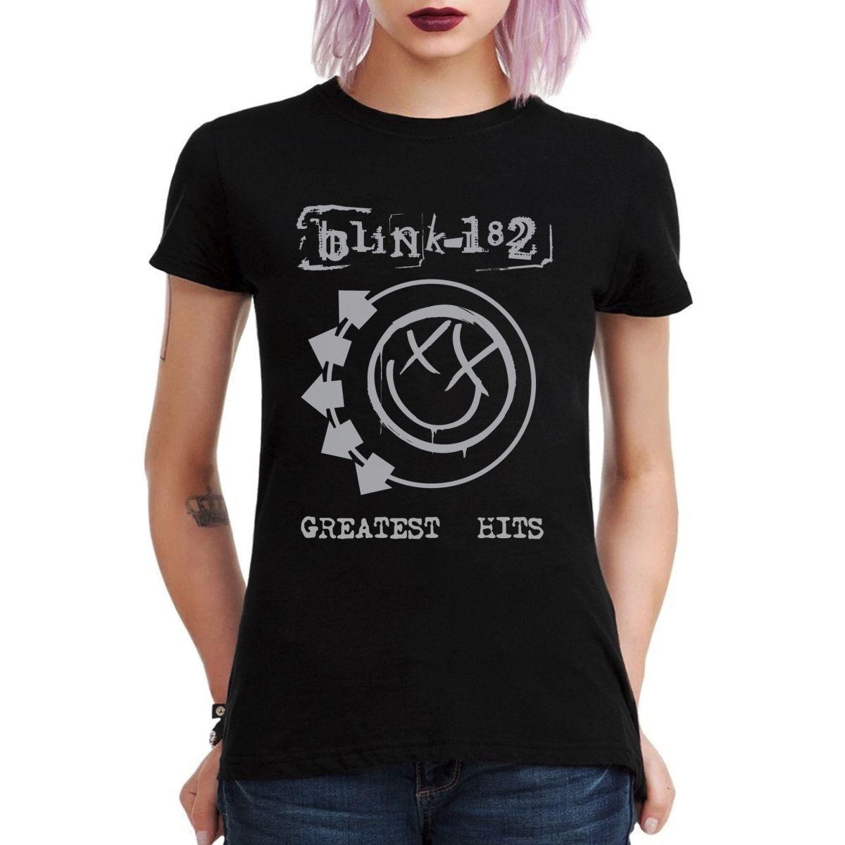 BLINK 182 GREATEST HITS POLERA MUJER-2