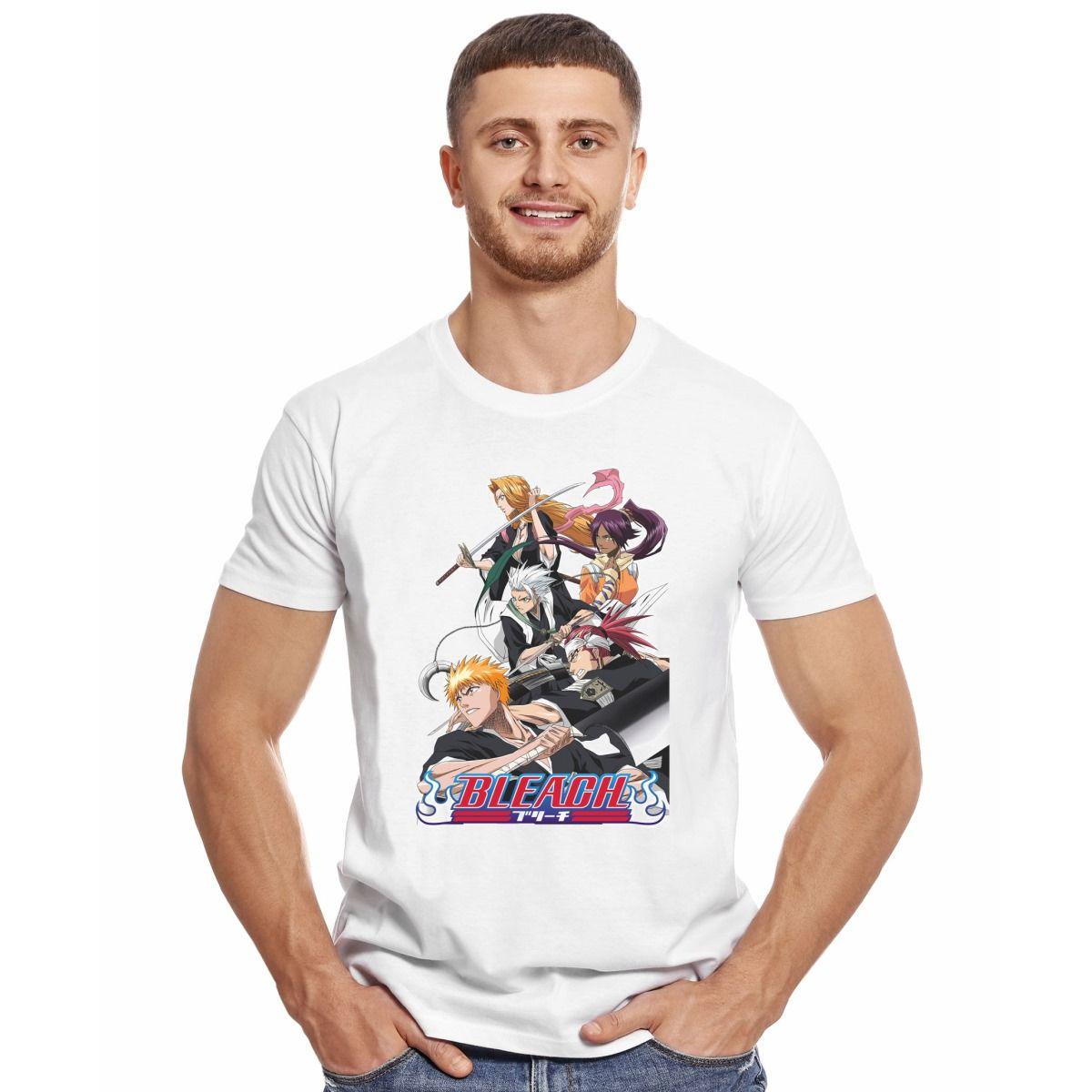 BLEACH PERSONAJES POSTER POLERA MANGA CORTA HOMBRE-2