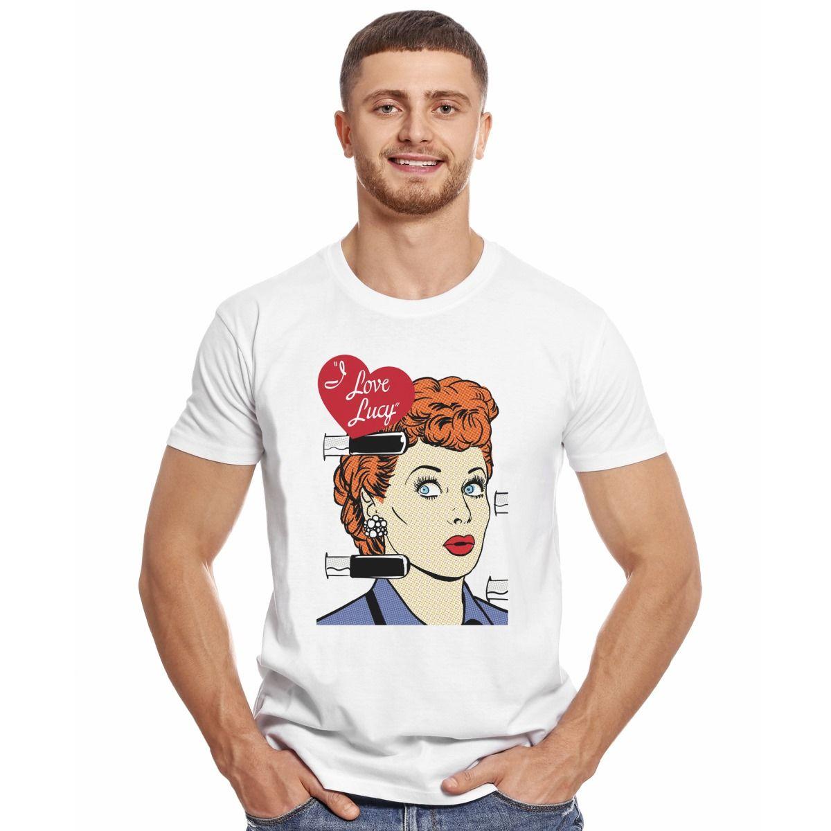 I LOVE LUCY KNIFE POLERA MANGA CORTA HOMBRE-2