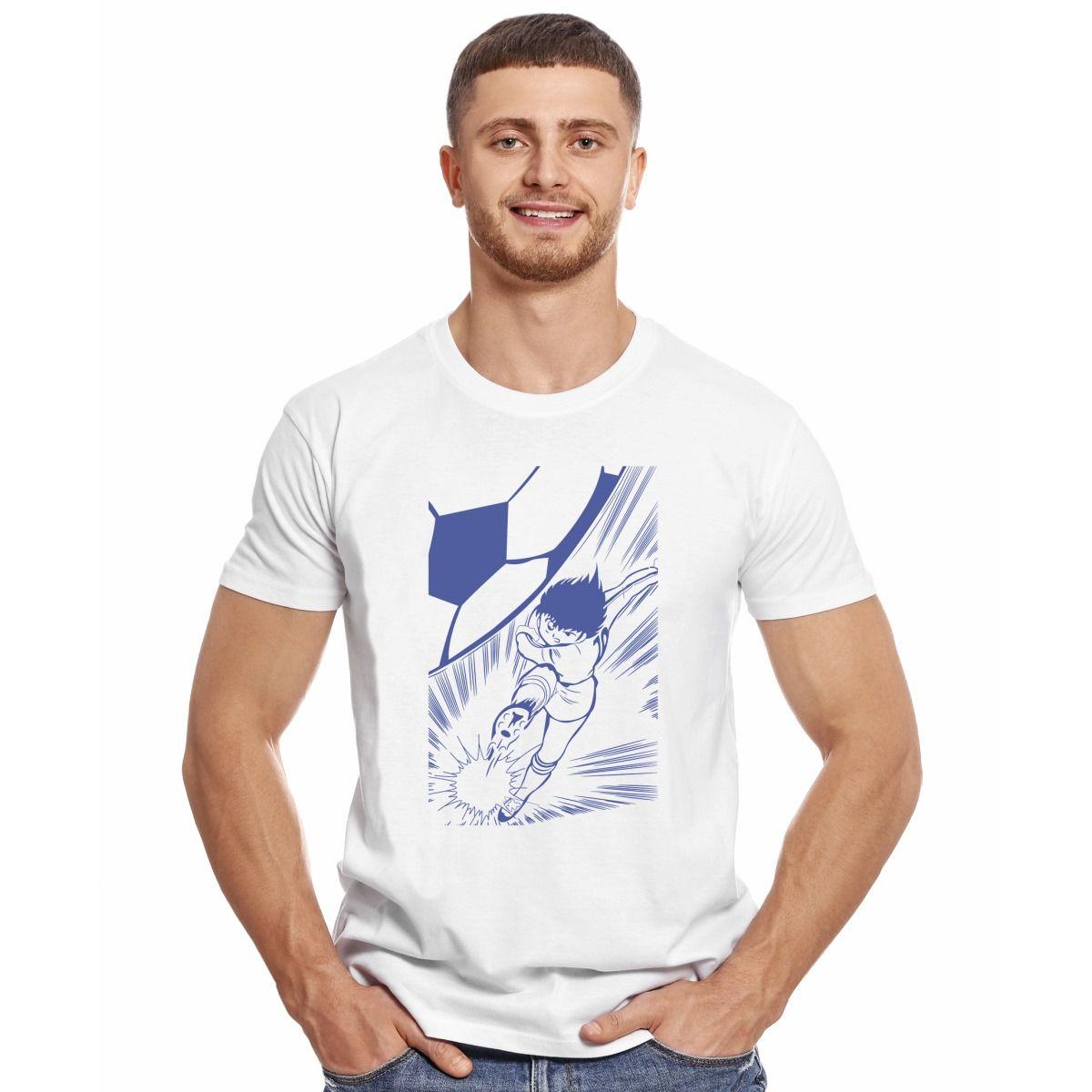 CAPITAN TSUBASA DISPARO AL ARCO POLERA MANGA CORTA HOMBRE-2