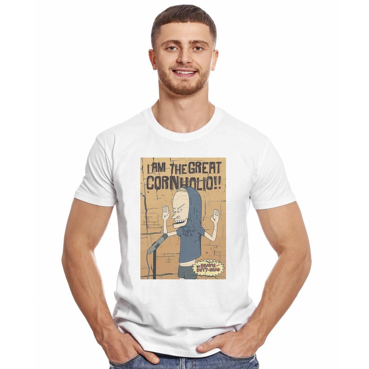 BEAVIS AND BUTT HEAD I AM THE GREAT CORNHOLIO POLERA MANGA CORTA HOMBRE-2