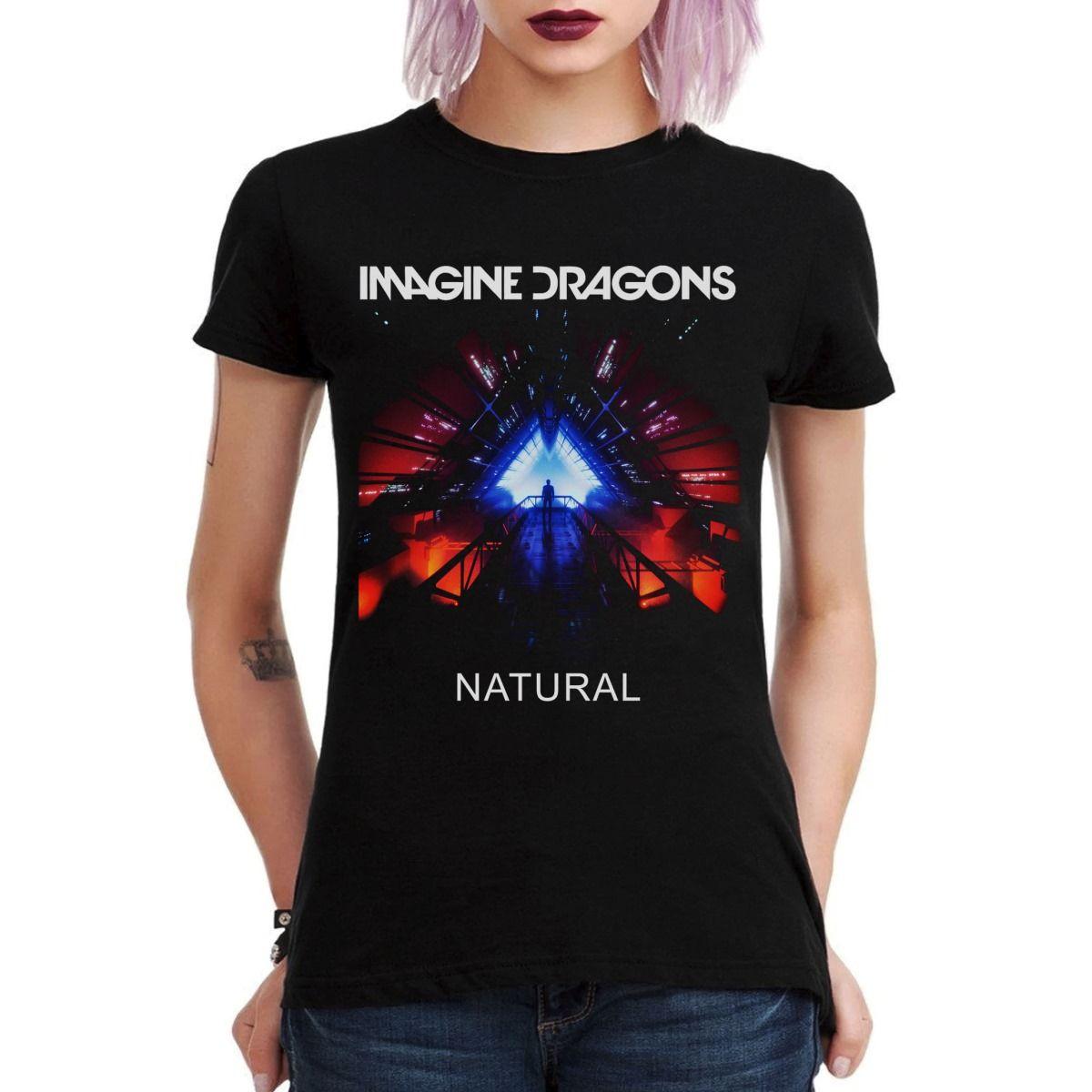 IMAGINE DRAGONS NATURAL POLERA MUJER-2