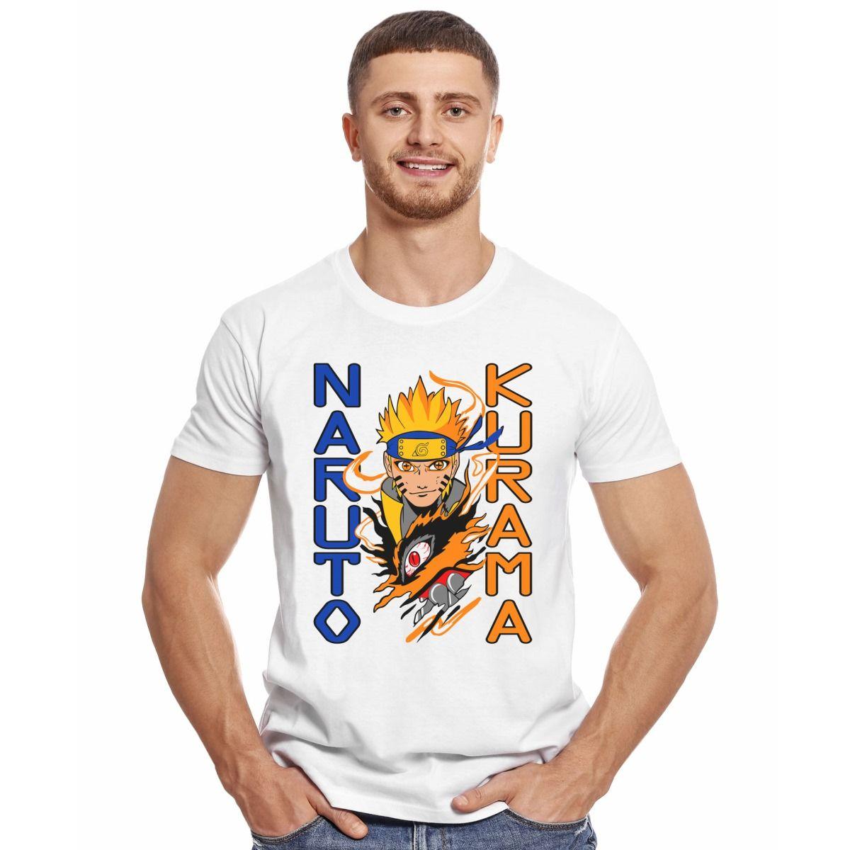 NARUTO KURAMA CARAS POLERA MANGA CORTA HOMBRE-2