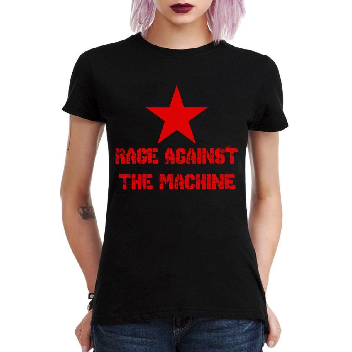 RAGE AGAINST THE MACHINE LOGO ESTRELLA POLERA MUJER-2