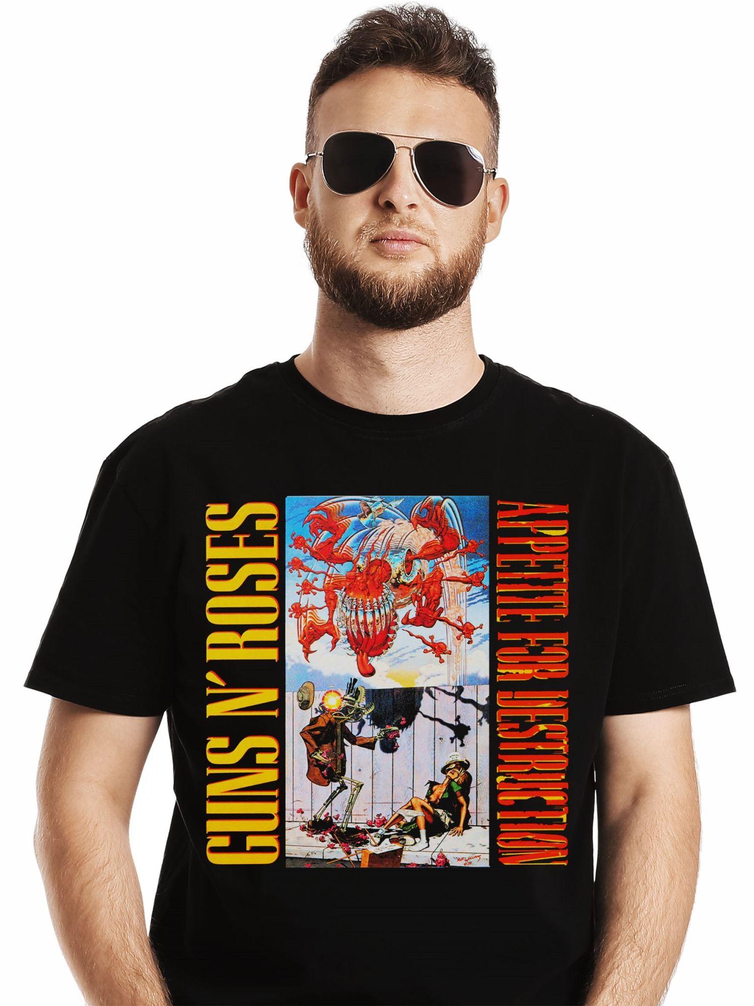 Polera Guns N Roses Appetite For Destruction Banned Cover-0