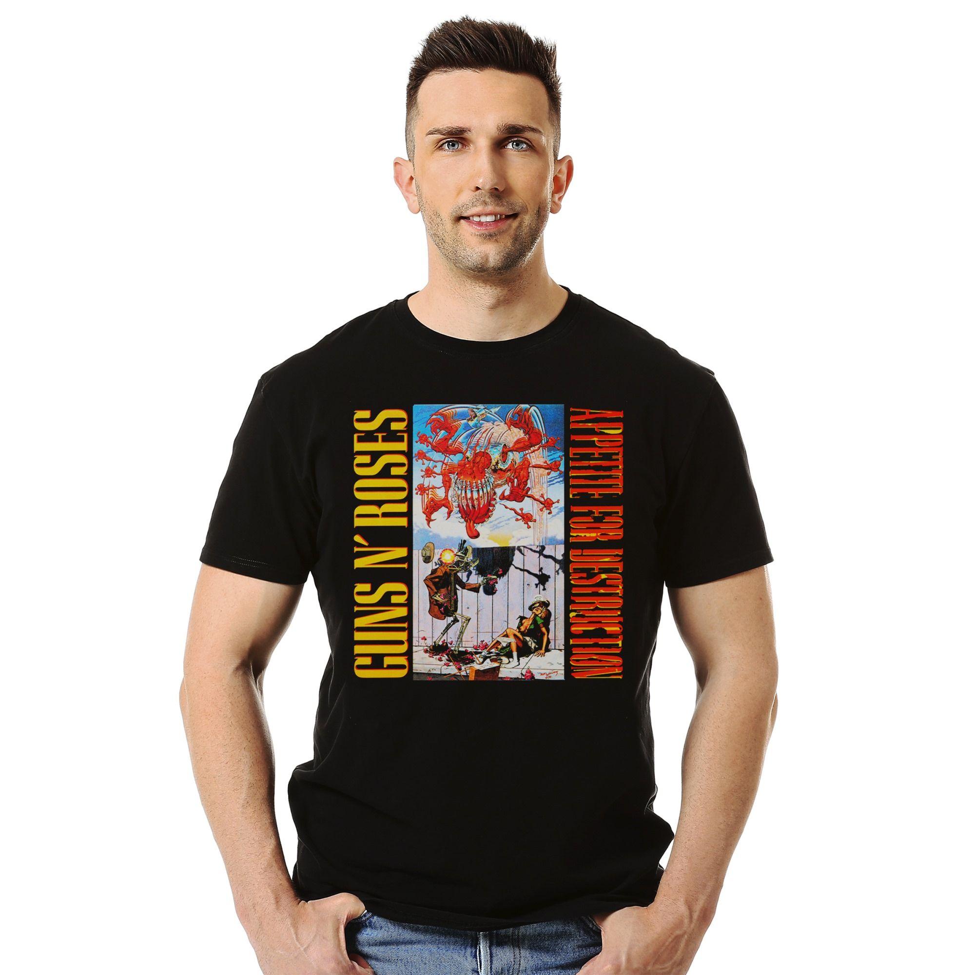 Polera Guns N Roses Appetite For Destruction Banned Cover-1