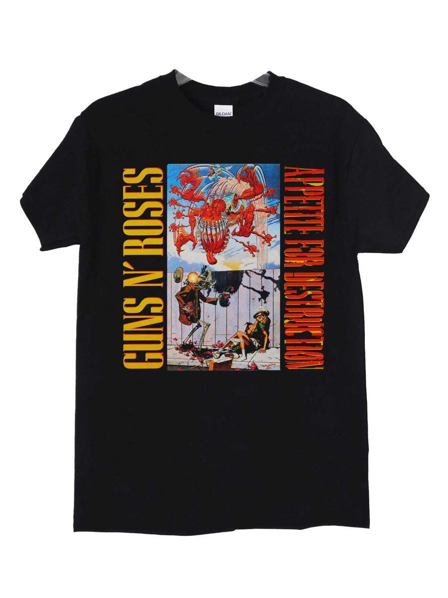 Polera Guns N Roses Appetite For Destruction Banned Cover-2