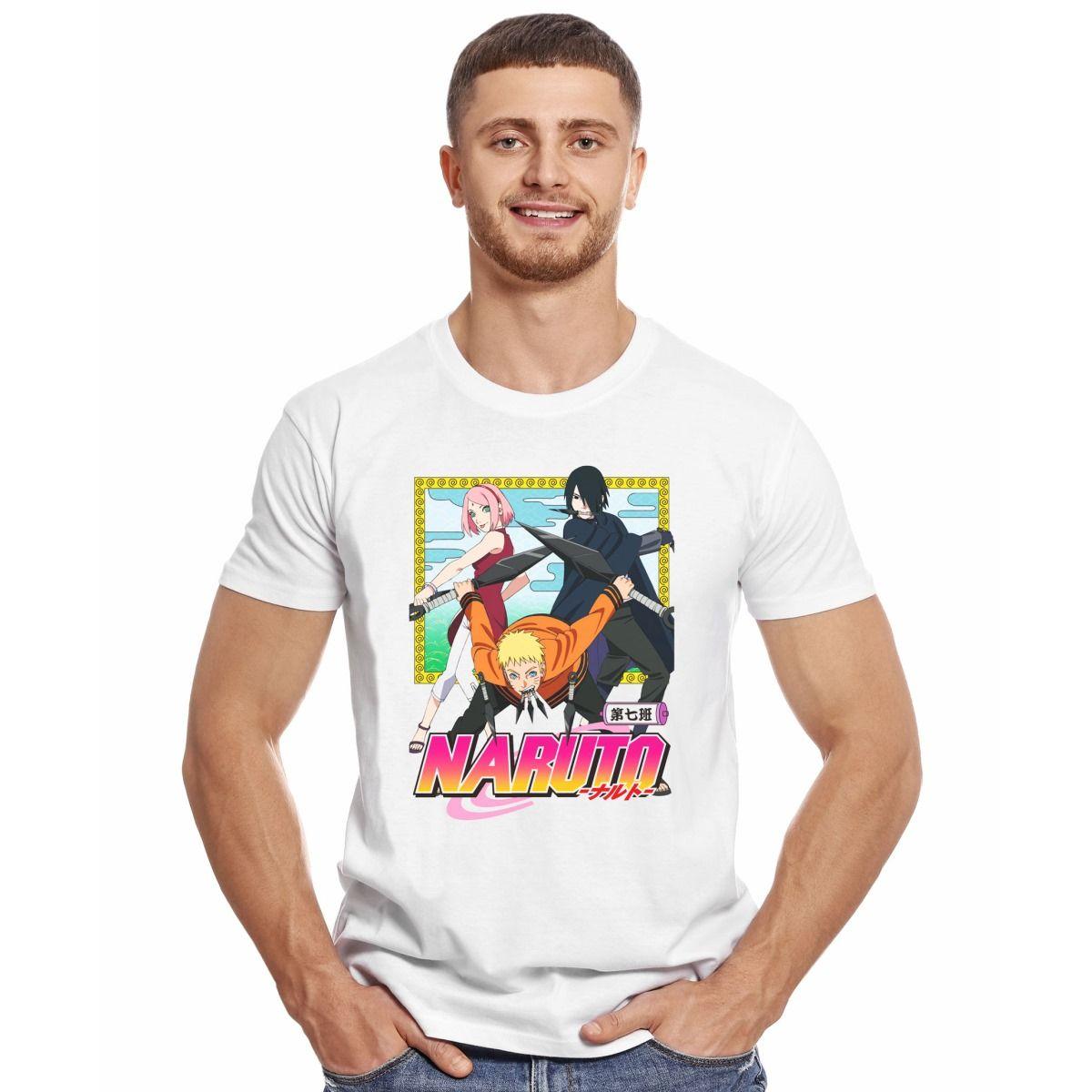 NARUTO POSTER 2 POLERA MANGA CORTA HOMBRE-2