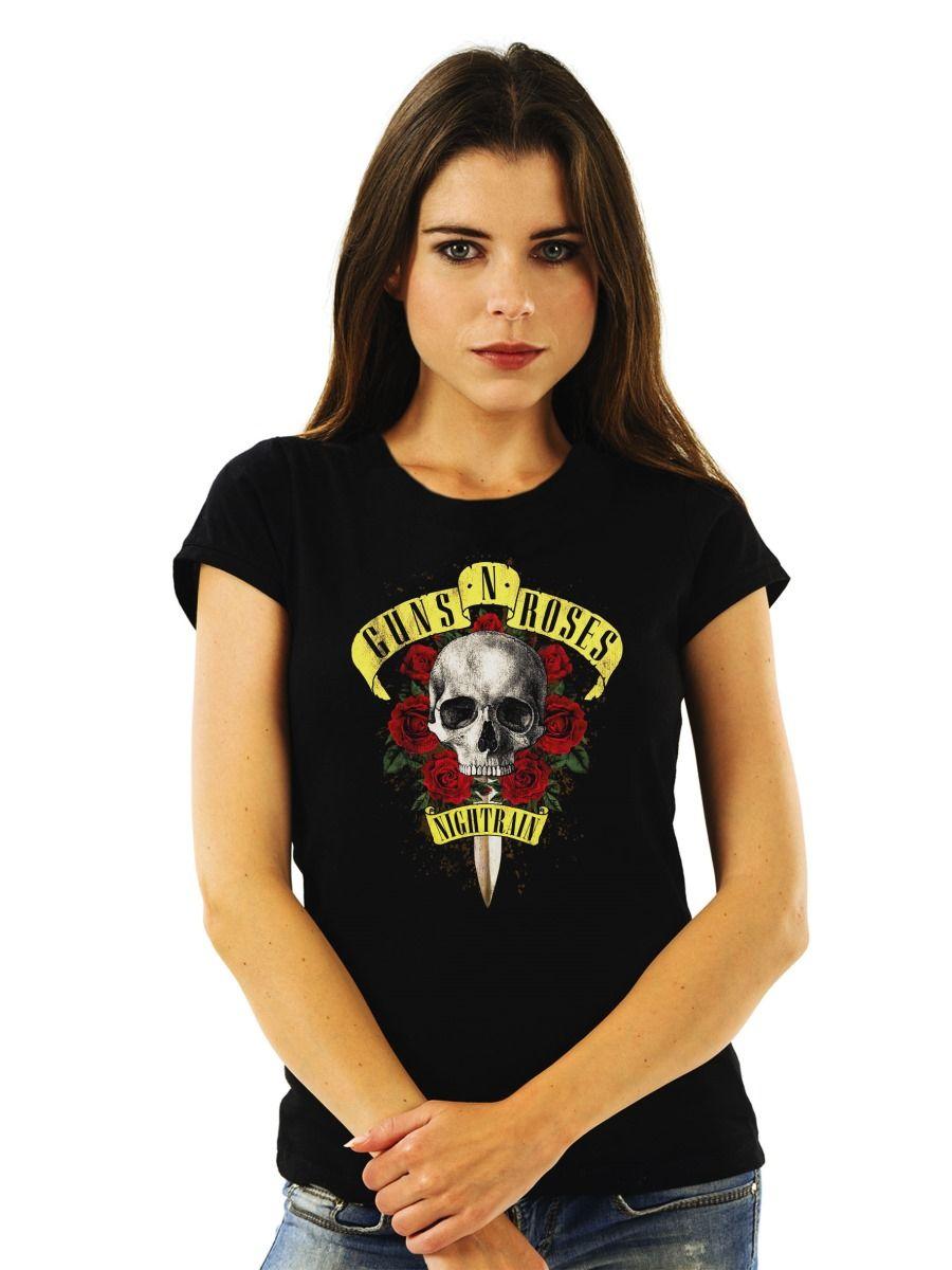 GUNS N ROSES NIGHTRAIN POLERA MUJER-0