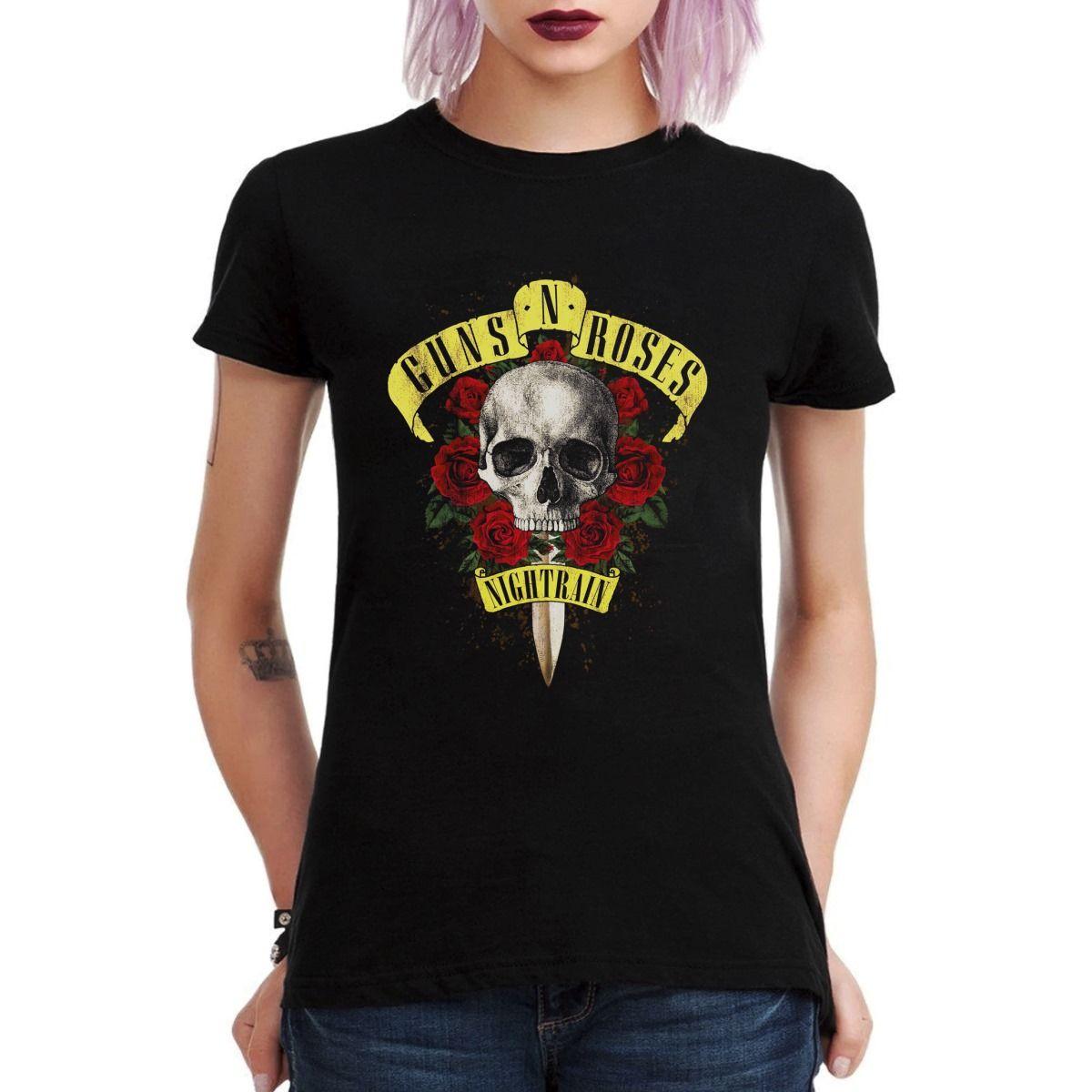 GUNS N ROSES NIGHTRAIN POLERA MUJER-2