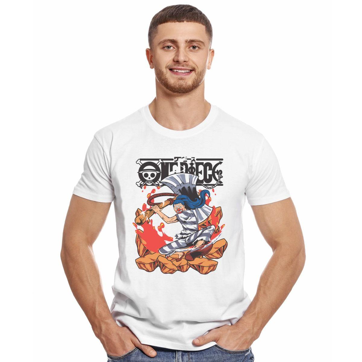 ONE PIECE BUGGY HACHA POLERA MANGA CORTA HOMBRE-2